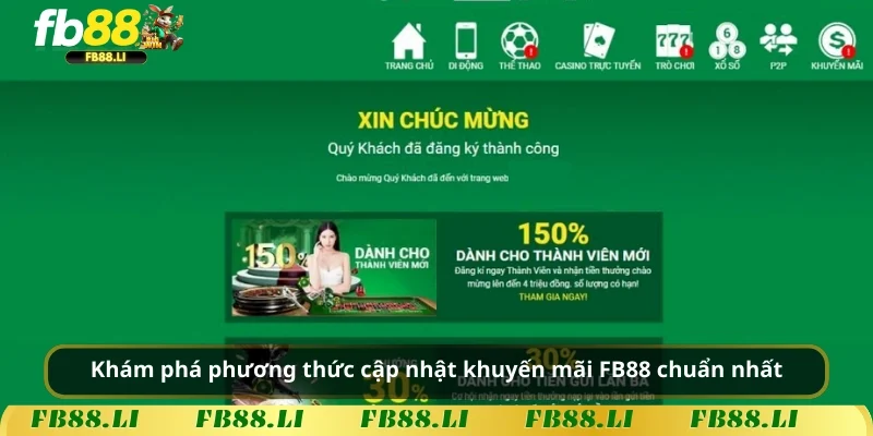 Khám phá phương thức cập nhật khuyến mãi FB88 chuẩn nhất