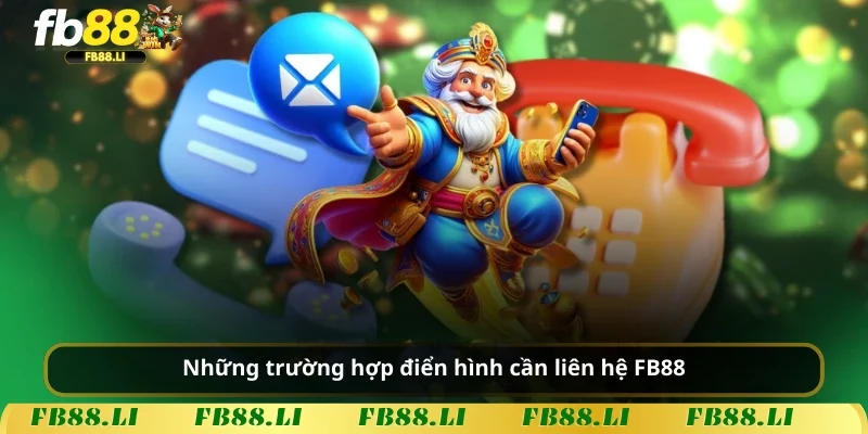 Những trường hợp điển hình cần liên hệ FB88